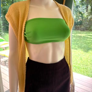 Vintage 1980’s College Town Yellow Knit Cardigan